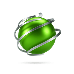 Esfera 3D representando eficiencia contable y fiscal